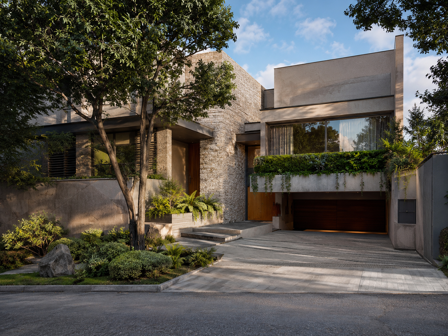 Residencia contemporánea en Ahuehuetes Norte, Bosques de las Lomas